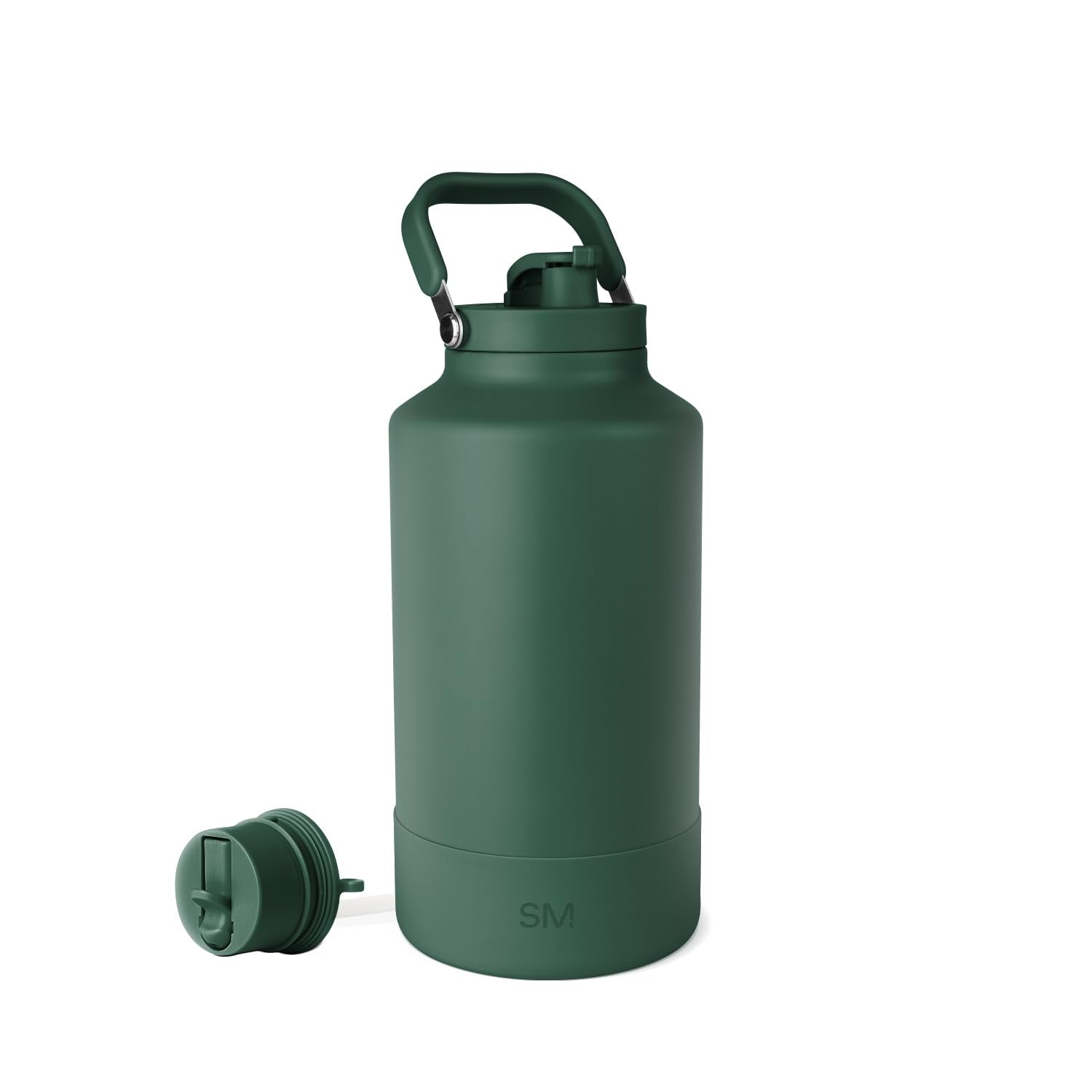 Simple Modern Trek Pivot | Half Gallon Water Bottle Jug with Handle & Boot | Interchangeable Straw & Chug Lids | Large Insulated Stainless Steel | Sports Camping Outdoors | 64oz, Almond Birch